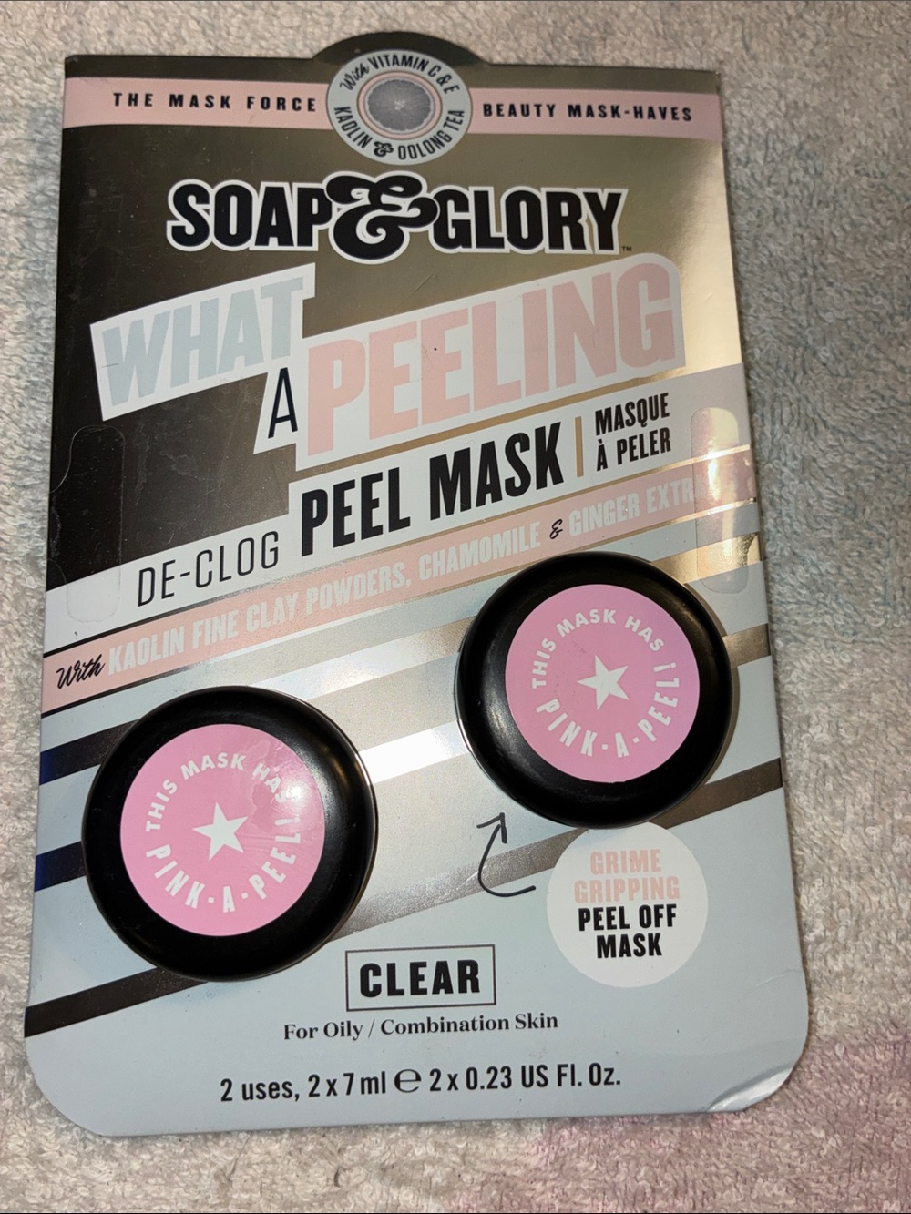 Soap & Glory Pink & Clear What A Peeling Peel Mask Duo